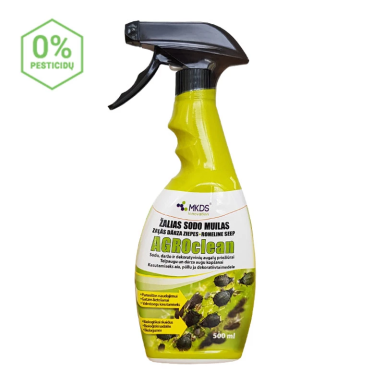 AGROclean žalias sodo muilas 500 ml.-purškiamas AGROclean žalias sodo muilas 500 ml.-purškiamas