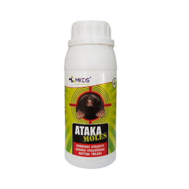 Ataka moles, repelentas kurmiams atbaidyti, 500 ml