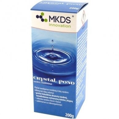 Crystal POND 200g /vandens skaidrinimui Crystal POND 200g /vandens skaidrinimui