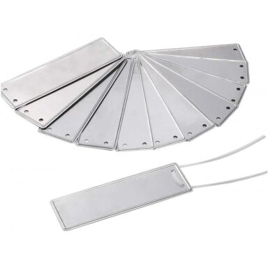 Aluminium labels 50 pcs. Aluminium labels 50 pcs.