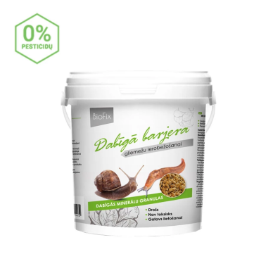 Granulės nuo sraigių ir šliužų BIOFIX 1,5 kg Granulės nuo sraigių ir šliužų BIOFIX 1,5 kg