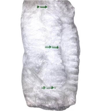 Maišai pakavimo kalėdinių eglių-kėnių 65 cm x 300 m