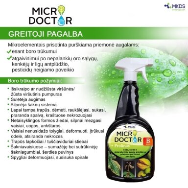 Priemonė Microdoctor B, purškiama priemonė su boru, 1 L