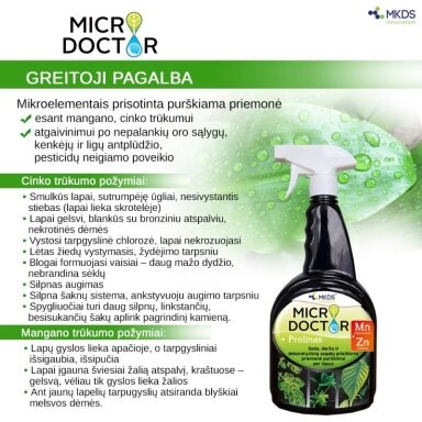 Priemonė Microdoctor Mn/Zn, purškiama su manganu ir cinku, 1 L