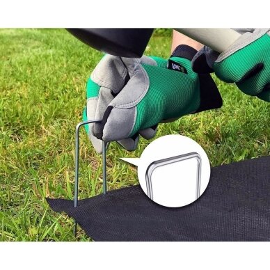 Smeigė metalinė U 15 cm 100 vnt 1 Smeigė metalinė U 15 cm 100 vnt 1