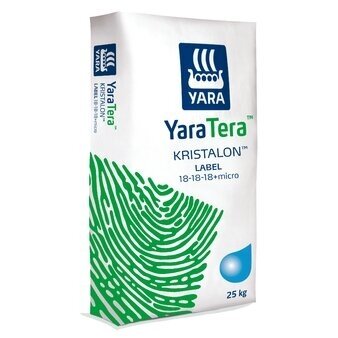 Trąšos tirpios YaraTera KRISTALON 18-18-18 GREEN +3MgO +micro 25 kg Trąšos tirpios YaraTera KRISTALON 18-18-18 GREEN +3MgO +micro 25 kg