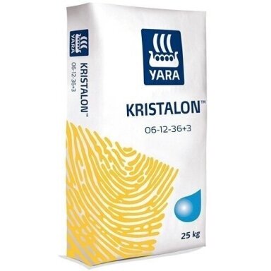 Trąšos tirpios YaraTera KRISTALON 6-12-36 ORANGE 25 kg