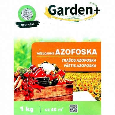 Trąšos azofoska Garden+ 1 kg Trąšos azofoska Garden+ 1 kg