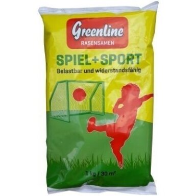 Vejos žolės mišinys Spiel+Sport 1 kg / 30 m2 Greenline