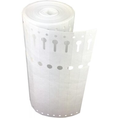 Marking strips 12,7x160mm in a roll 1000 pcs (white) Marking strips 12,7x160mm in a roll 1000 pcs (white)