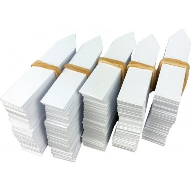 Marker plastic PVC 13x60mm 100 pcs. (white) Marker plastic PVC 13x60mm 100 pcs. (white)